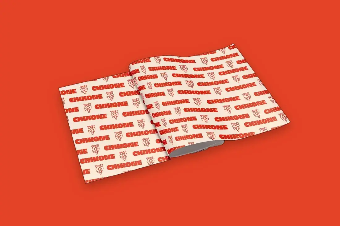 Einschlagpapier mit Chikone-Muster